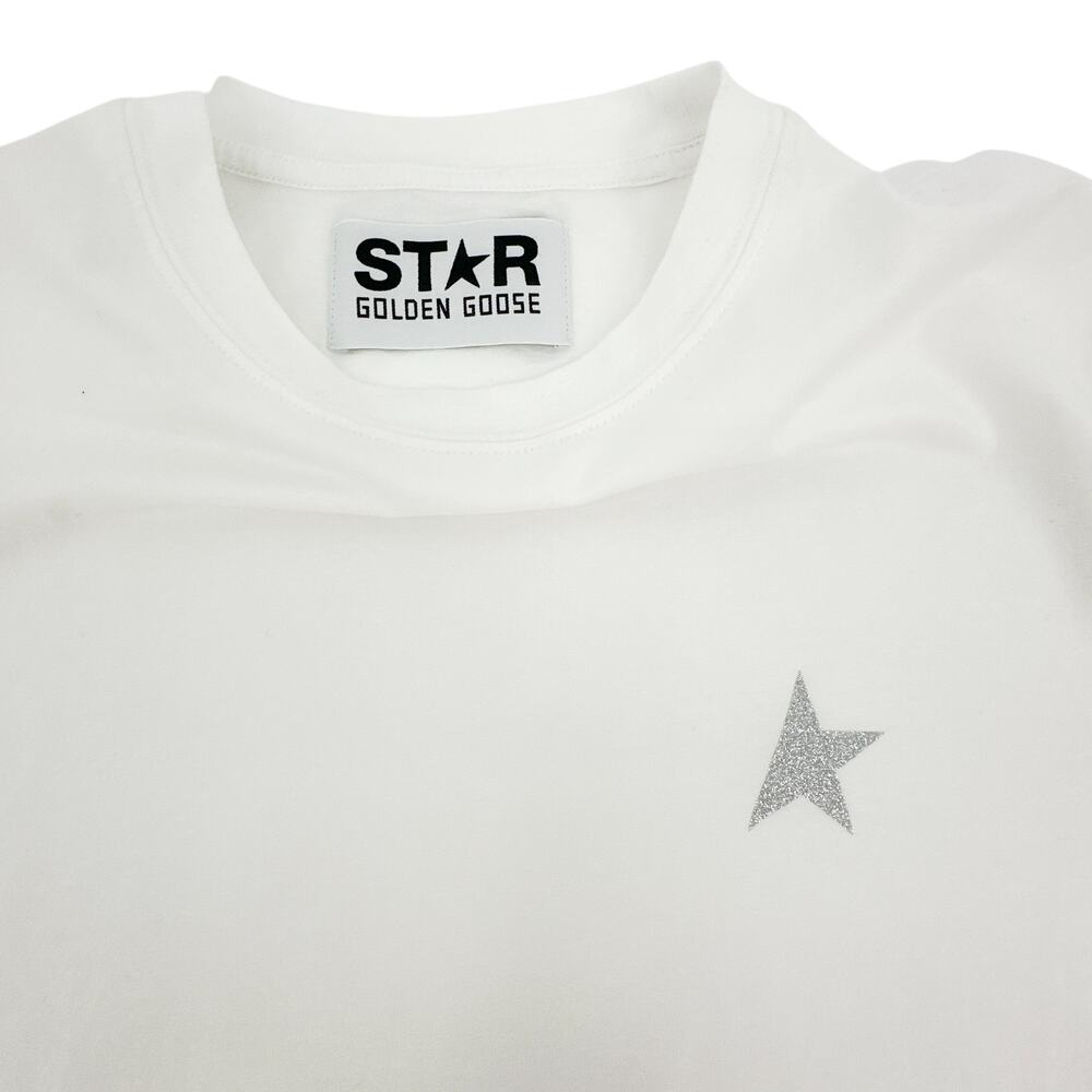 GOLDEN GOOSE Crewneck Glitter Star Tee S - Picture 7 of 11